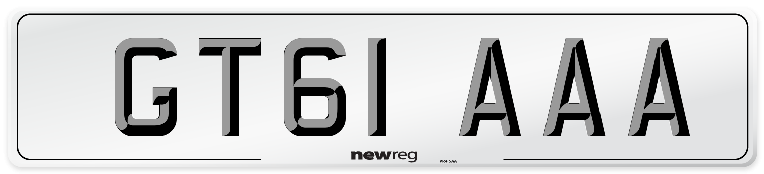 GT61 AAA Number Plate from New Reg